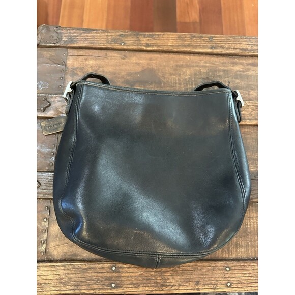 Vintage Coach Chelsea Soho A9D-6003 Black Crossbody Shoulder Bag Hobo Purse - Picture 3 of 8